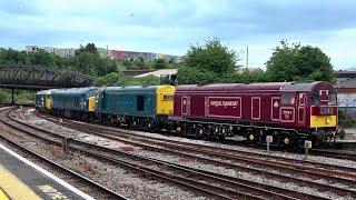 20142 + 20189 + 46046 + 50033 Heritage Convoy, 0Z20 @ Bristol Temple Meads - 09/06/24