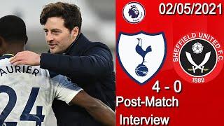 Ryan Mason Post Match Interview : Tottenham 4 vs 0  Sheffield United 02/05/2021