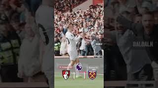 PL | Bowen and Solanke scored, Bournemouth v West Ham ended draw #shorts #premierleague