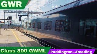 Class 800 IET: Paddington to Reading full journey on the GWML | Great Western Railway