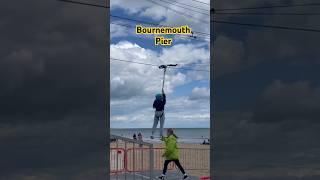 WOULD YOU? #bournemouth #zipline #beach #subscribe #youtube #share #travel #vlog #uk #youtubeshorts