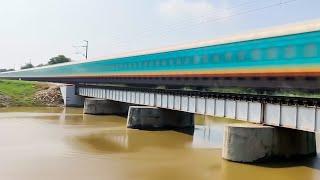 130 kmph Rampage over Iron Bridge - Gang of Vande Bharat, Shatabdi, Garibrath, Humsafar, AC Express