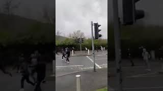 Belfast : border riots 