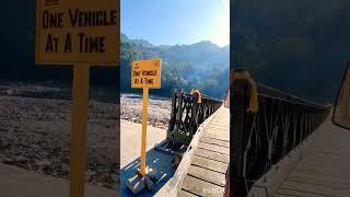 #sikkim#flood#after flood newly constructed iron bridge#????????