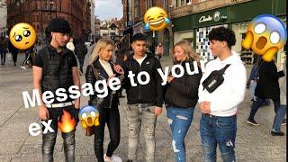 Message to your ex???? ( Nottingham public interview)