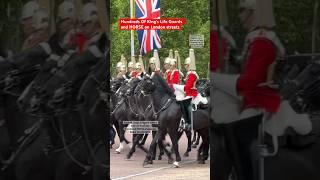 Hundreds Of King’s Life Guards and HORSE on London streets - Trooping The Colour,REVIEW #kingsguard