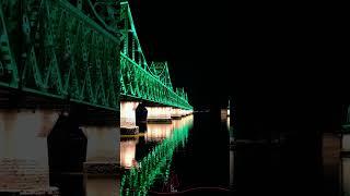 丹东鸭绿江断桥铁桥夜景  |  Yalu River Iron Bridge