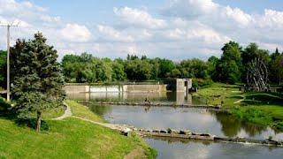 Scott Park Nith River Dam Summer Scenes, New Hamburg ON Canada