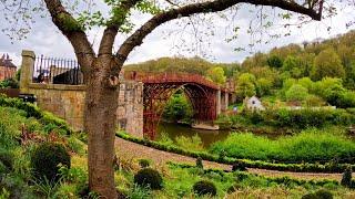 (4K) Walk through Ironbridge in Shropshire, England.