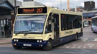 Hulley of baslow Optare Solo leaving Sheffield interchange