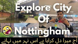 Exploring Nottingham: Riverside Views, City Tour & Shopping at Marks & Spencer | UK Travel Vlog #UK