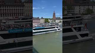 Frankfurt Germany ???????? #frankfurt #germany #summer #shorts #love #travel #ironbridge #boat