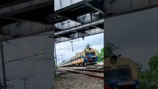 ICF Memu Local through  Under Very Oldest Iron Bridge ???? #railway #train #shorts #video #trending