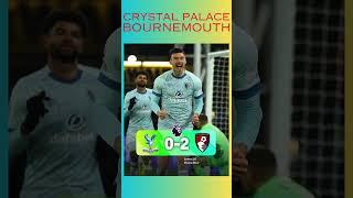 Football Premier League 23/24 Crystal Palace vs Bournemouth 0-2 #shorts