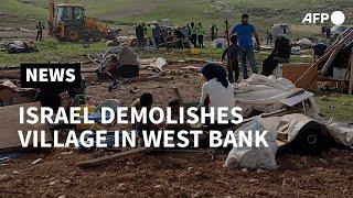 Israeli forces demolish Palestinian village in West Bank | AFP