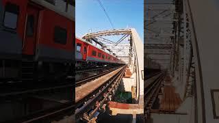 Melodiously Track Sound on Iron Bridge #railways #shorts #indianrailways #shortsyoutube #viral