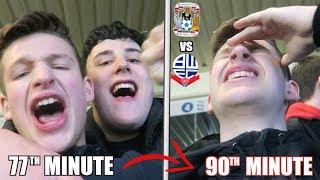 AWAY END SCENES END IN DESPAIR & FANS KICKED OUT - Coventry vs Bolton vlog