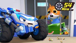 Who Threw the Trash Around? | Police Car????, Garbage Truck | Monster Truck | Kids Songs | BabyBus