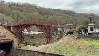 This is what the Iron Bridge in Shropshire looks like during the pandemic covid 19 lockdown