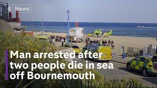 Man arrested after two young people died in the sea off Bournemouth beach