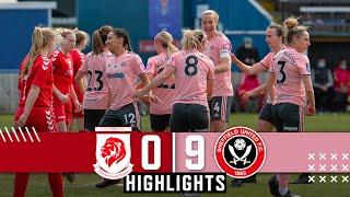 Middlesbrough 0-9 Sheffield United Women | Match Highlights