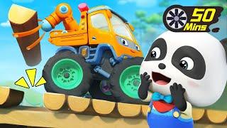 There Were Ten Cars on the Road | Ten in the Bed | Monster Truck | Kids Song | BabyBus - Cars World