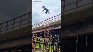 Mera Ishq Tha Awara???????? - Incredible jump from iron bridge???? #shorts #youtubeshorts #viral #yt