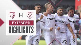 Extended Highlights | Jarrod Bowen Scores A Screamer | Bournemouth 1-1 West Ham | Premier League