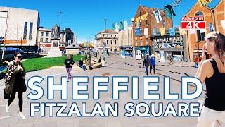 FITZALAN SQUARE SHEFFIELD | A look around Fitzalan Square Sheffield City Centre | 4K Walk