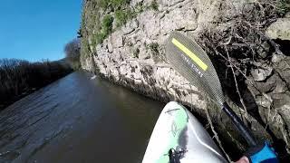 paddling past the wall to ironbridge