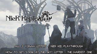 Nier replicant walkthrough - How to get all 3 documents of Yonah - Look at the sky letter locations