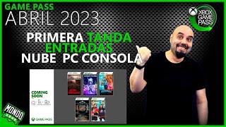 Novedades en Xbox Game Pass para Abril 2023, primera tanda, xCloud, PC y Xbox.