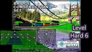 Bridge Construction Set. Hard map pack. Level 6.