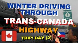 VERY COLD WINTER DRIVING TRANS-CANADA HIGHWAY | BUHAY CANADA | LEAVING LONDON, ONTARIO