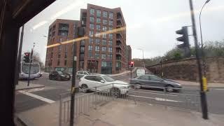 Bus Ride Stagecoach Route 7 Sheffield City Centre, Castlegate to Hillsborough Park 1/4/2021