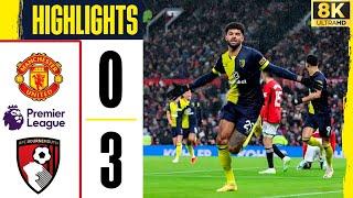 Manchester United 0-3 Bournemouth • Highlights & Goals • Premier League 2023/24