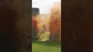 Just Stop Oil Spray Orange Paint On Stonehenge