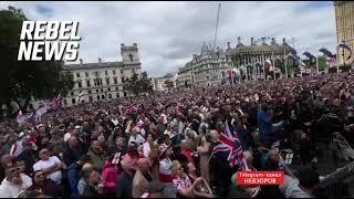 Многотысячный митинг против исламизации. Лондон, 02.06.2025