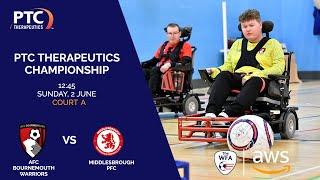 AFC Bournemouth Warriors vs Middlesbrough PFC - PTC Therapeutics Championship Court A