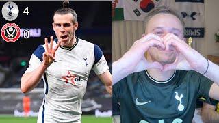 손흥민  HEUNG MIN SON + GARETH BALE HATRICK!!! TOTTENHAM 4 SHEFFIELD UNITED 0 - LIVE MATCH REACTION