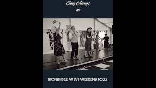 Ironbridge WWII Weekend 2023 1940s singalongs with Ava Evergreen, Lily Lovejoy and Kevin Mack