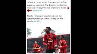 Jefferson Lerma leaves Bournemouth as free agent, as expected