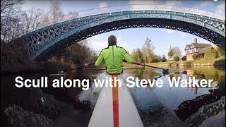 Scull with Steve Walker to the Blue Iron Bridge & back