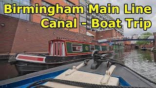 Boat trip on the Birmingham Main Line Canal, May 2024