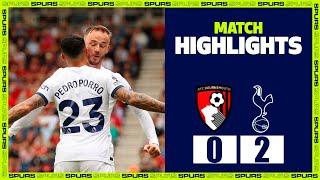 Bournemouth vs Tottenham 0-2 Highlights Goals - Premier League 23/24