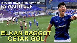 GOAL ELKAN BAGGOT, Ipswich Town U-18 vs Sheffield UNITED, semifinal FA YOUTH CUP