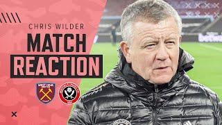 Chris Wilder | Match Reaction Interview | West Ham 3-0 Sheffield United.